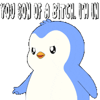 Count Me In Lets Go Sticker by Pudgy Penguins