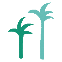inthedeep vacation tropical palms Sticker