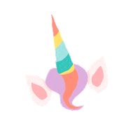 irisyamamura illustration motion unicorn lion Sticker