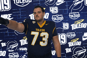 Point Toledo Football GIF by Toledo Rockets