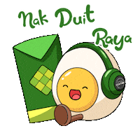 bungkuskawkaw duit raya balik kampung bkk tiga Sticker