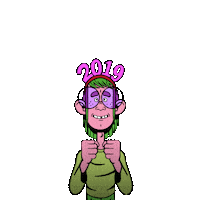 New Year Animation Sticker by Golden Wolf