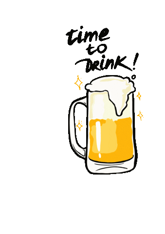 Rup3rtart giphyupload drink beer chill Sticker