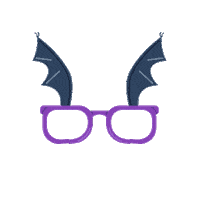 halloween glasses Sticker