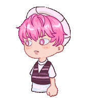Pixel Pink Sticker