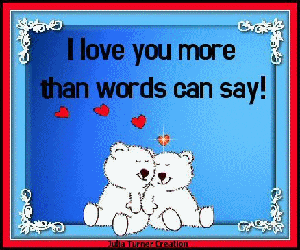 Love You More Words GIF