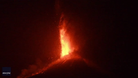 Italy's Mount Etna Spurts Lava in 20th Eruption of 2021