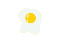 LilysUniverse food eat breakfast egg Sticker