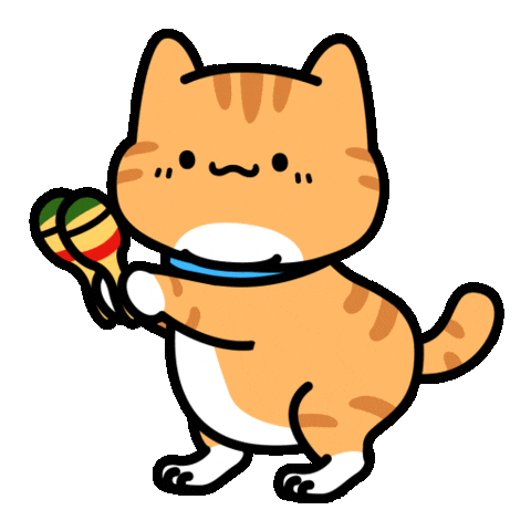 Tabby Cat Dance Sticker by Lord Tofu Animation