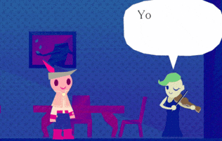 dishbug kiwi introduction viola bard GIF