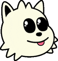 Dog Wink Sticker by Munjo Munjo