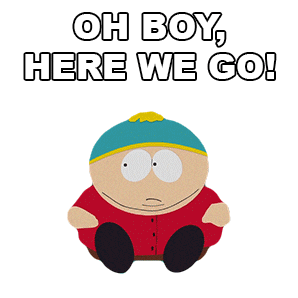 Oh Boy Here We Go Sticker by South Park