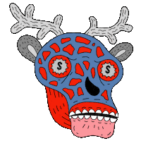 winter deer Sticker by TV channel 2x2