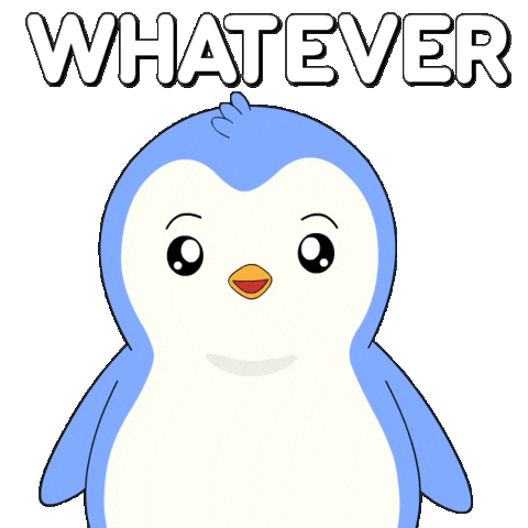 Tired Blah Blah Blah Sticker by Pudgy Penguins