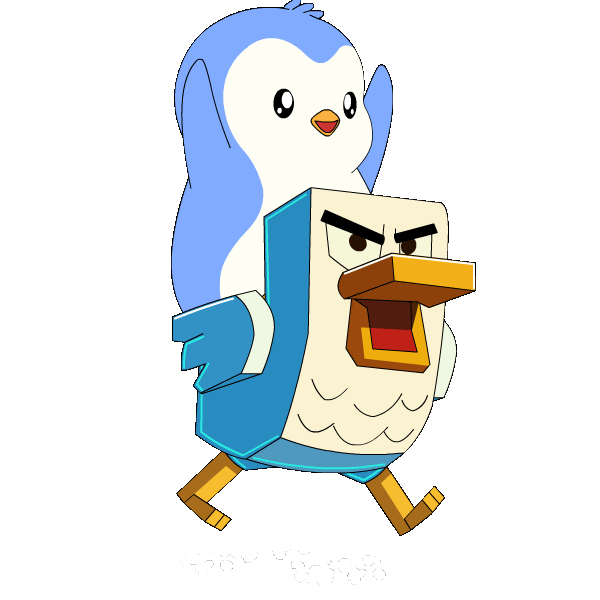 Happy On My Way Sticker by Pudgy Penguins