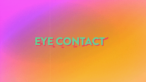 used to it eye contact GIF by Ashe