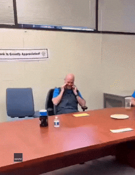 We Need to Talk About Kevin's Clothes: Colleagues Dress as Coworker on Retirement Day