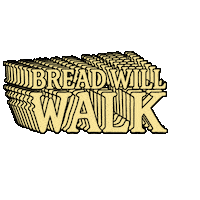 Bread Will Walk Sticker by Alex Boya