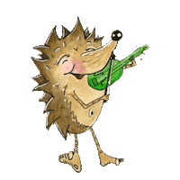 TheTwiolins hedgehog violin classical igel Sticker