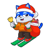Happy Merry Christmas Sticker by Toshithecat
