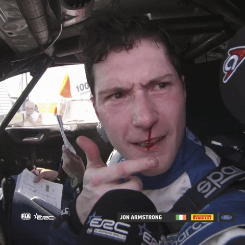 Blood Driver GIF by FIA European Rally Championship