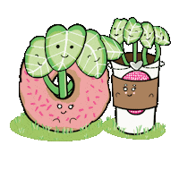 Tianapapercraftco plant donut tiana paper craft co logo tiana paper craft co tiana paper craft co plant tiana paper craft co Sticker
