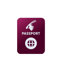 qatarairways travel airline passport qatar airways Sticker