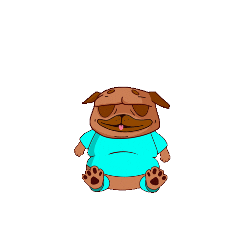 Scared Dog Sticker by BigBrains