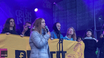 Greta Thunberg Rally GIF by Storyful