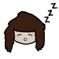 Tired Sleep Sticker
