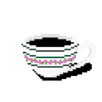 Okpotion cat pixel pixelart tea Sticker