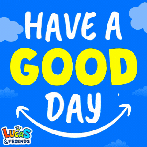 Good Day Smile GIF by Lucas and Friends by RV AppStudios