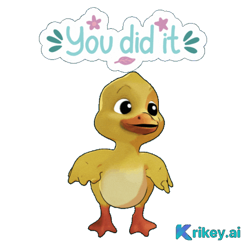 Congrats Good Job Sticker by TeamKrikey