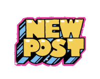 Pink Post Sticker by musketon