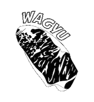 The Butcher Macelleria Bbq La Carne Fa Sangue Wagyu Sticker by Macelleria Callegari
