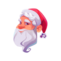 Santa Sticker by Luca Center