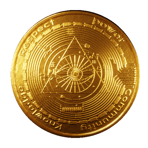 Gold Cryptocurrency Sticker by MS-Marketing