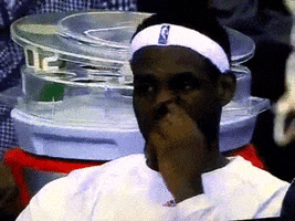 nba break lebron james habit booger GIF