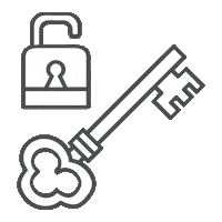 Lock And Key Sticker by Sundae