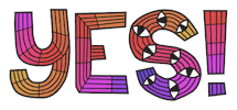 Gay Yes Sticker by Jeff McCann