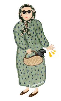 Prajanapsp illustration shopping chicken ootd Sticker