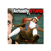Being Stupid No Brain Sticker