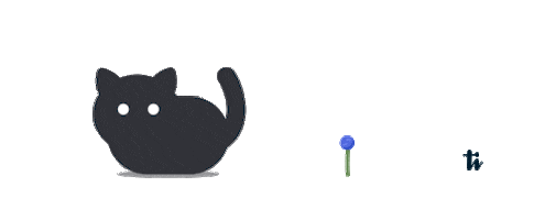 thedaideker giphyupload cat jumping black cat Sticker