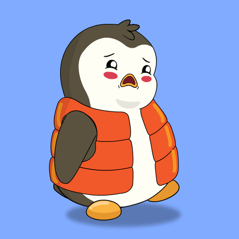 Tired Penguin GIF by Pudgy Penguins