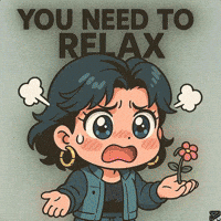 You Need To Relax Lotus Flower GIF by Persona