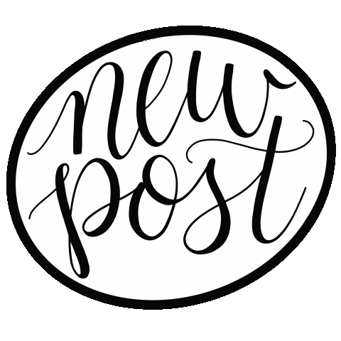Black And White Post Sticker