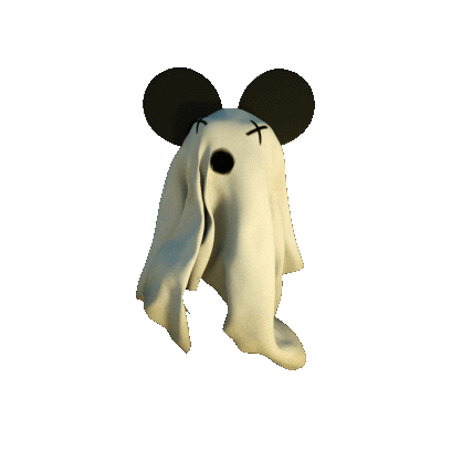 3D Ghost Sticker by deadmau5