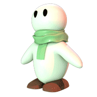 einHolzkopf 3d spin 360 spin holzkopf Sticker