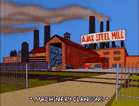 season 8 ajax steel mill GIF
