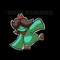 Wokeminions deltarune aqua aqua deltarune wokeminions GIF